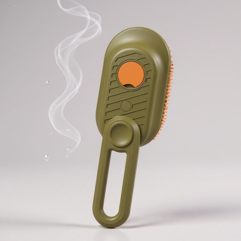 The AquaGlow 4-in-1 Pet Grooming & Massager Brush