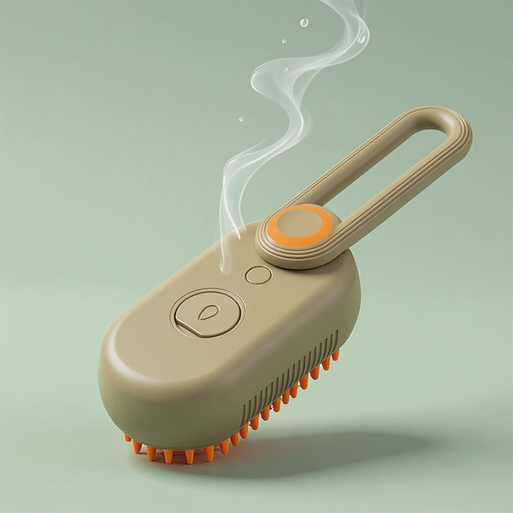 The AquaGlow 4-in-1 Pet Grooming & Massager Brush