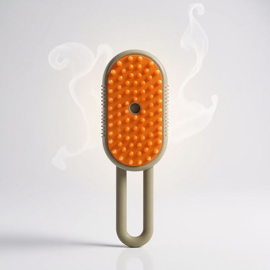 The AquaGlow 4-in-1 Pet Grooming & Massager Brush